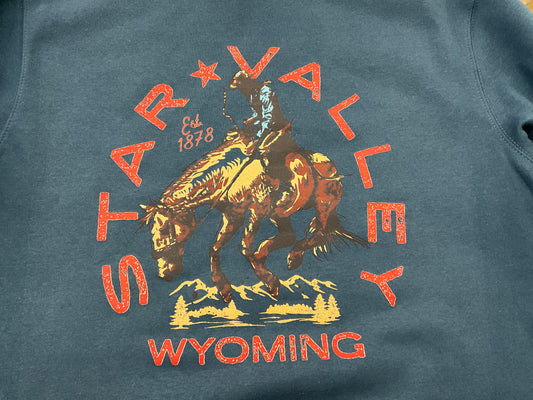 SWIFTWEAR 307 COLLECTION STAR VALLEY BRONC CREWNECK
