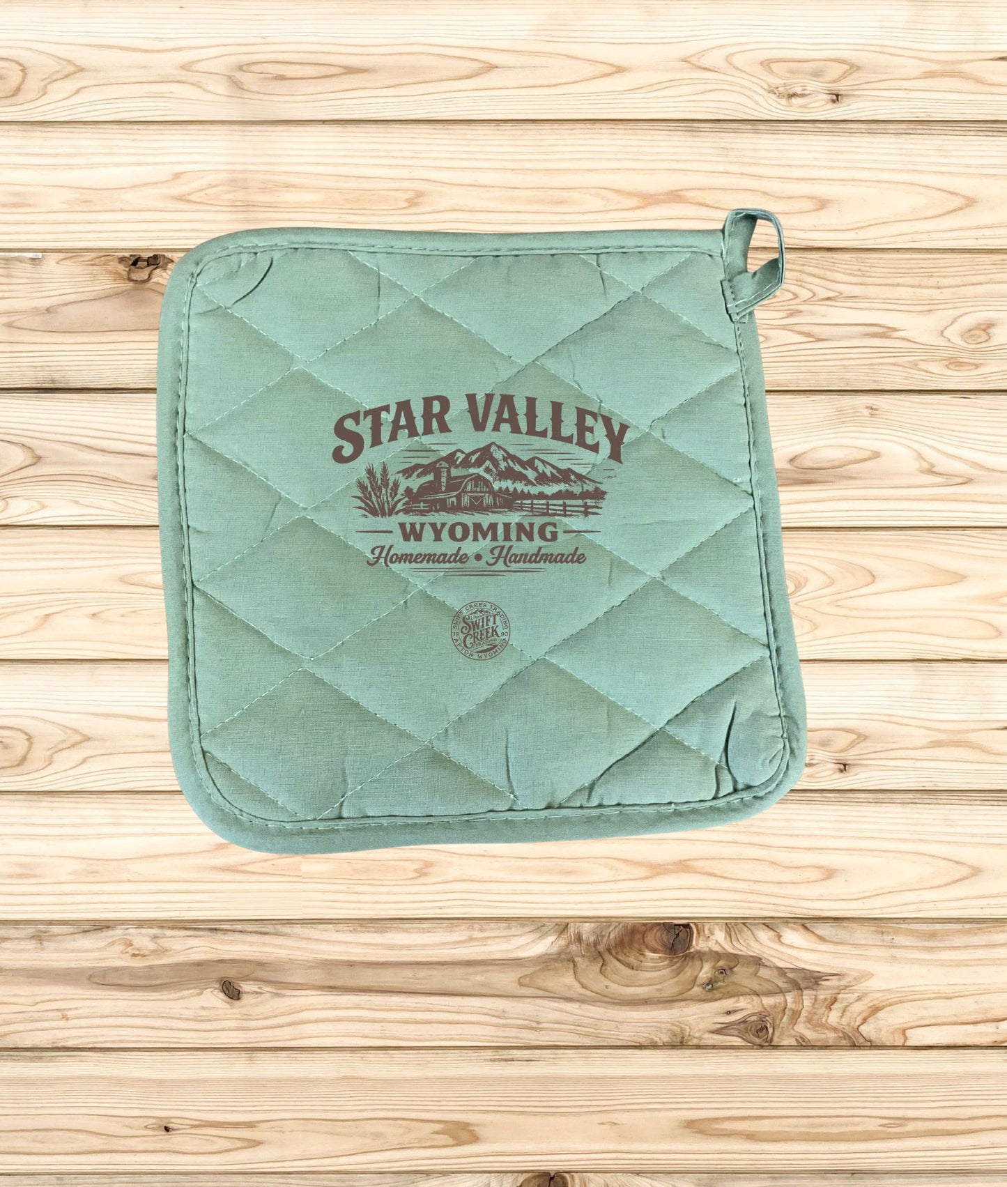 Swift Creek Trading - HomeGoods - Custom Printed Hot Pads "Star Valley View" - SCT-HG-HP-