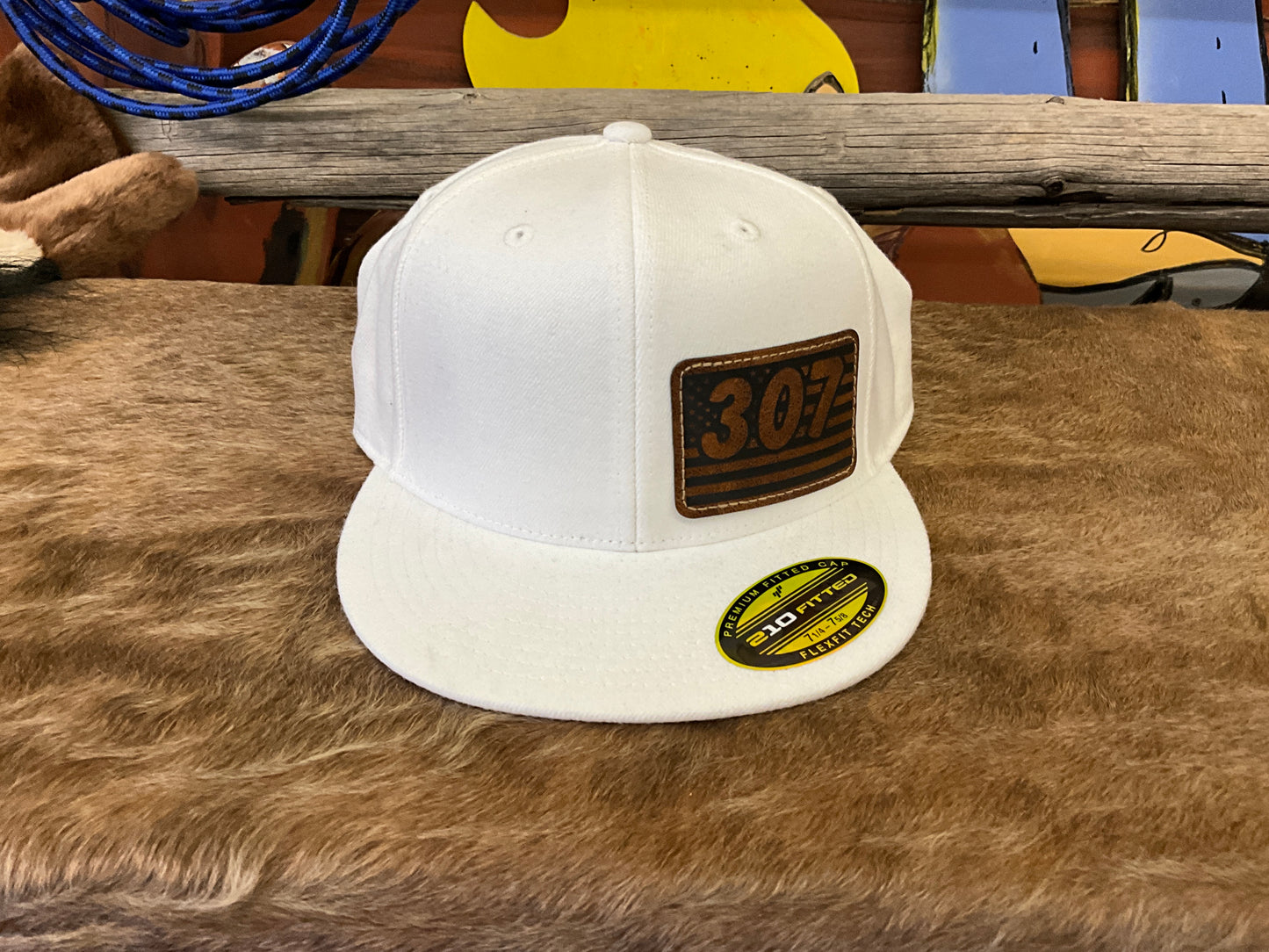 SWIFTWEAR-210 FITTED CAP- 307 AMERICAN FLAG PATCH