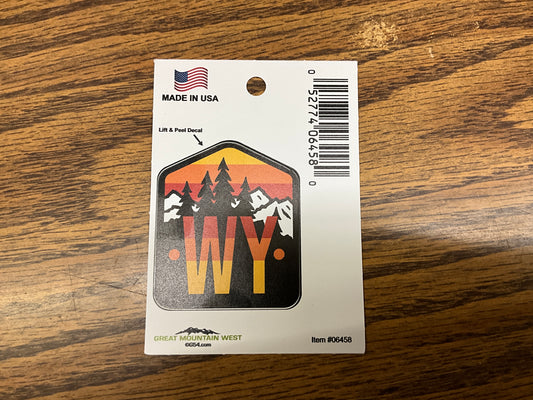 GREAT MOUNTAIN WEST DECAL WY MOUNTAIN TRAIL - 06458