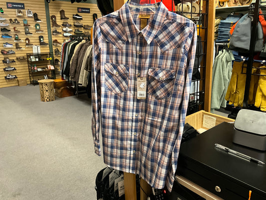 WRANGLER- LADIES LSS PLAID SHIRT-112344637