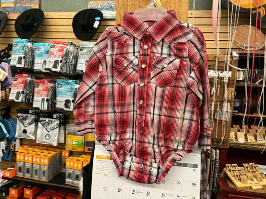 WRANGLER BOYS LS ONESIE- 112344688