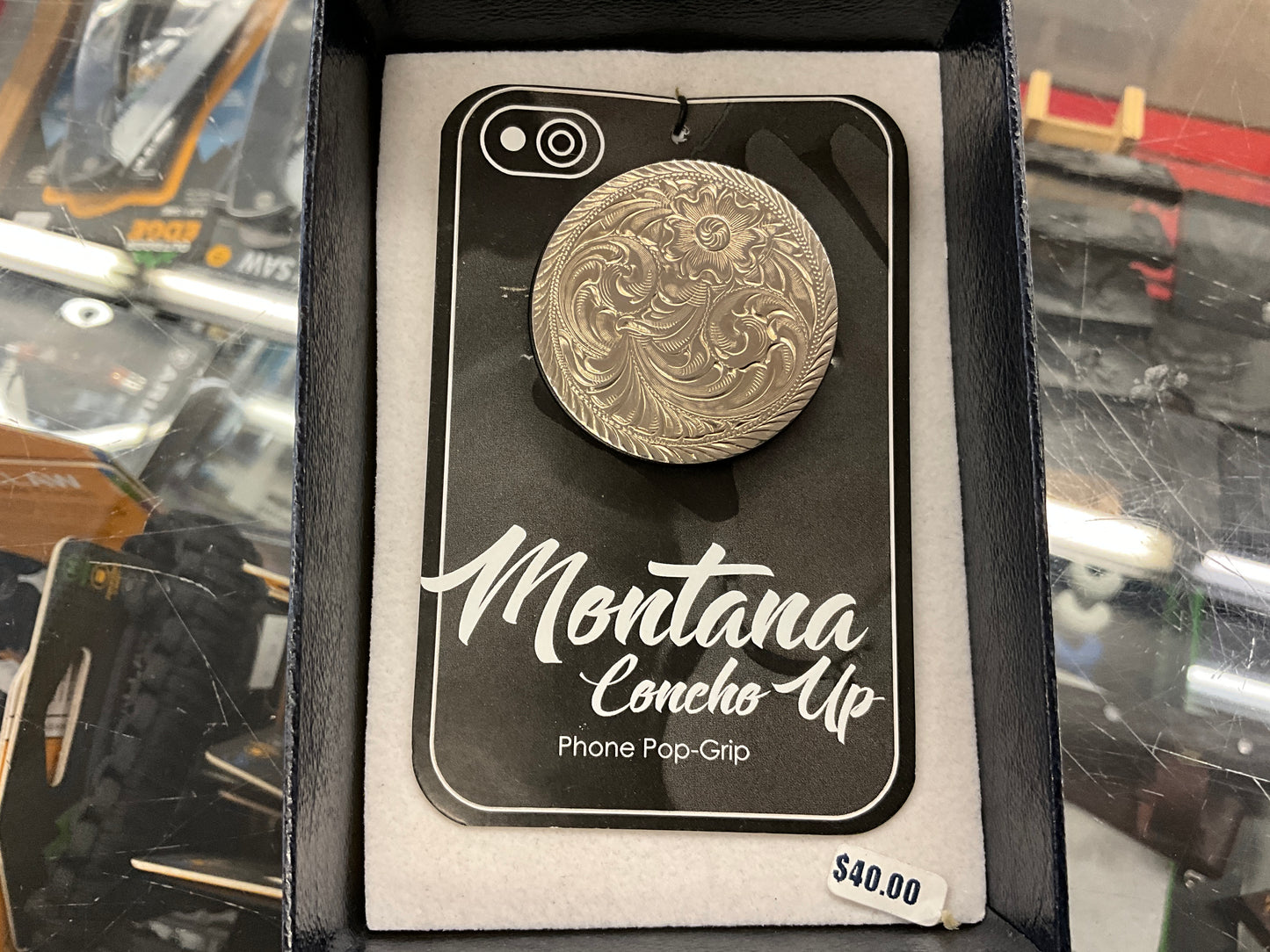 MONTANA SILVER-CONCHO UP PHONE GRIP-CU03