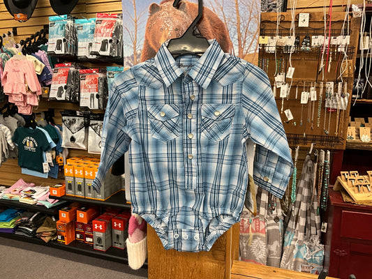 WRANGLER BOYS PEARL SNAP WESTERN ONESIES-112334562