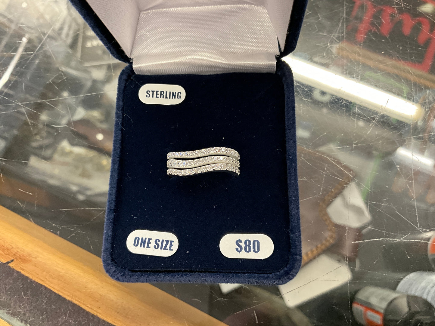 MONTANA SILVER- CALM WATERS CZ RING-RG5609