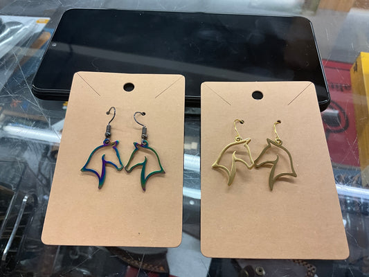 A GIRL AND HER HORSE- EARRINGS- 46773