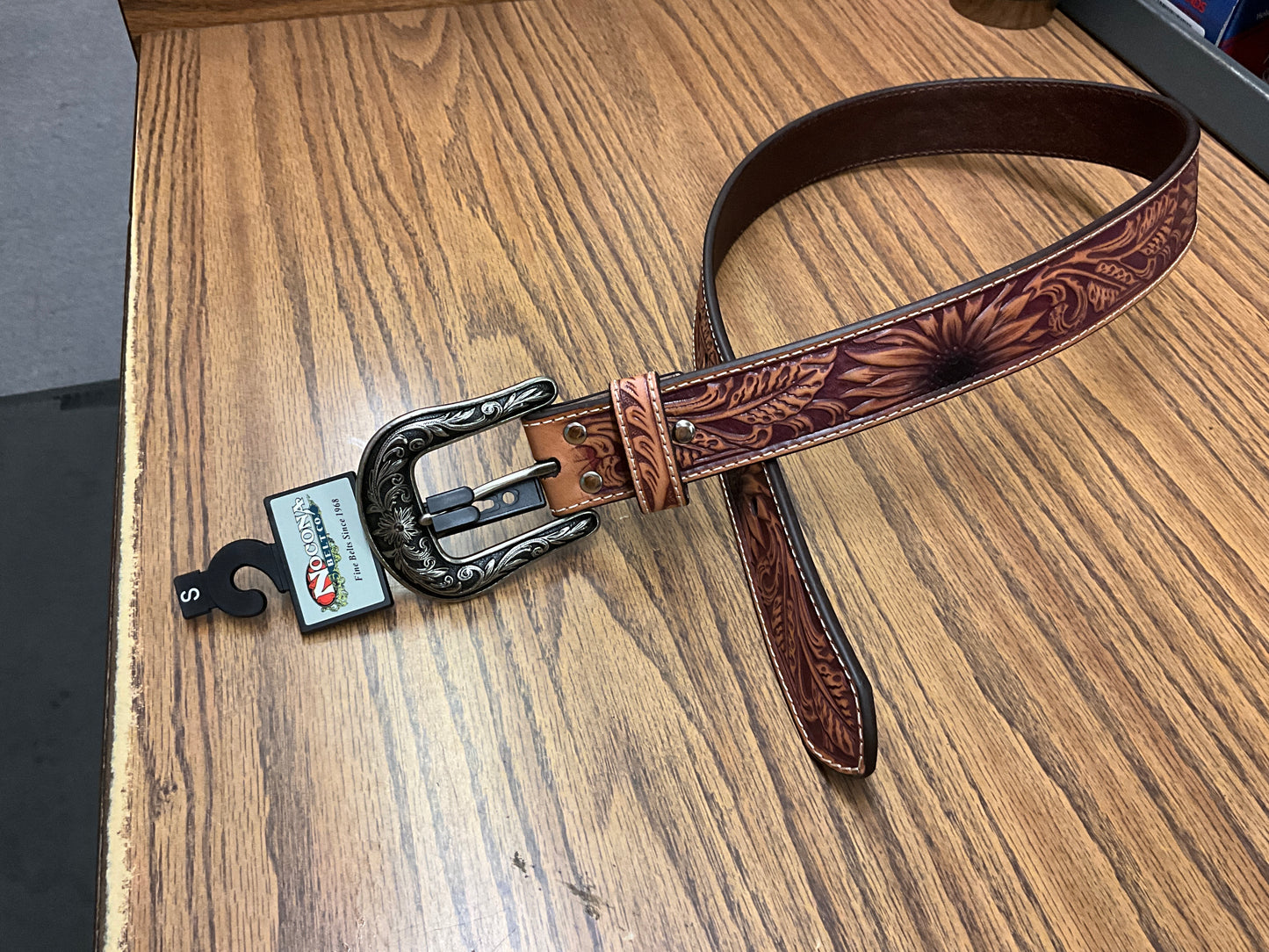 NOCONA BELT- BROWN SUNFLOWERS- N320001608