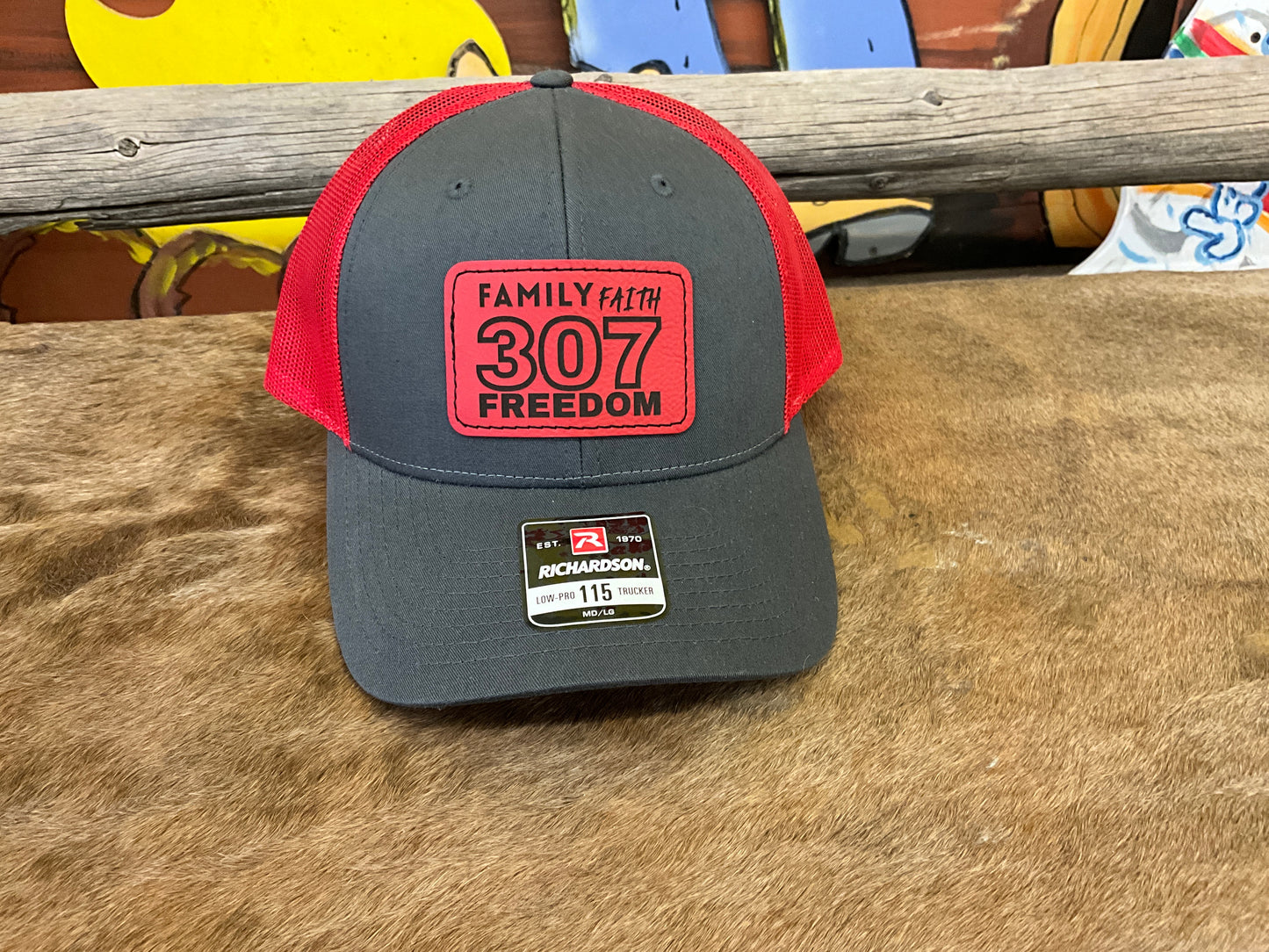 SWIFTWEAR-115 RICHARDSON CAP, "FAMILY FAITH 307 FREEDOM"