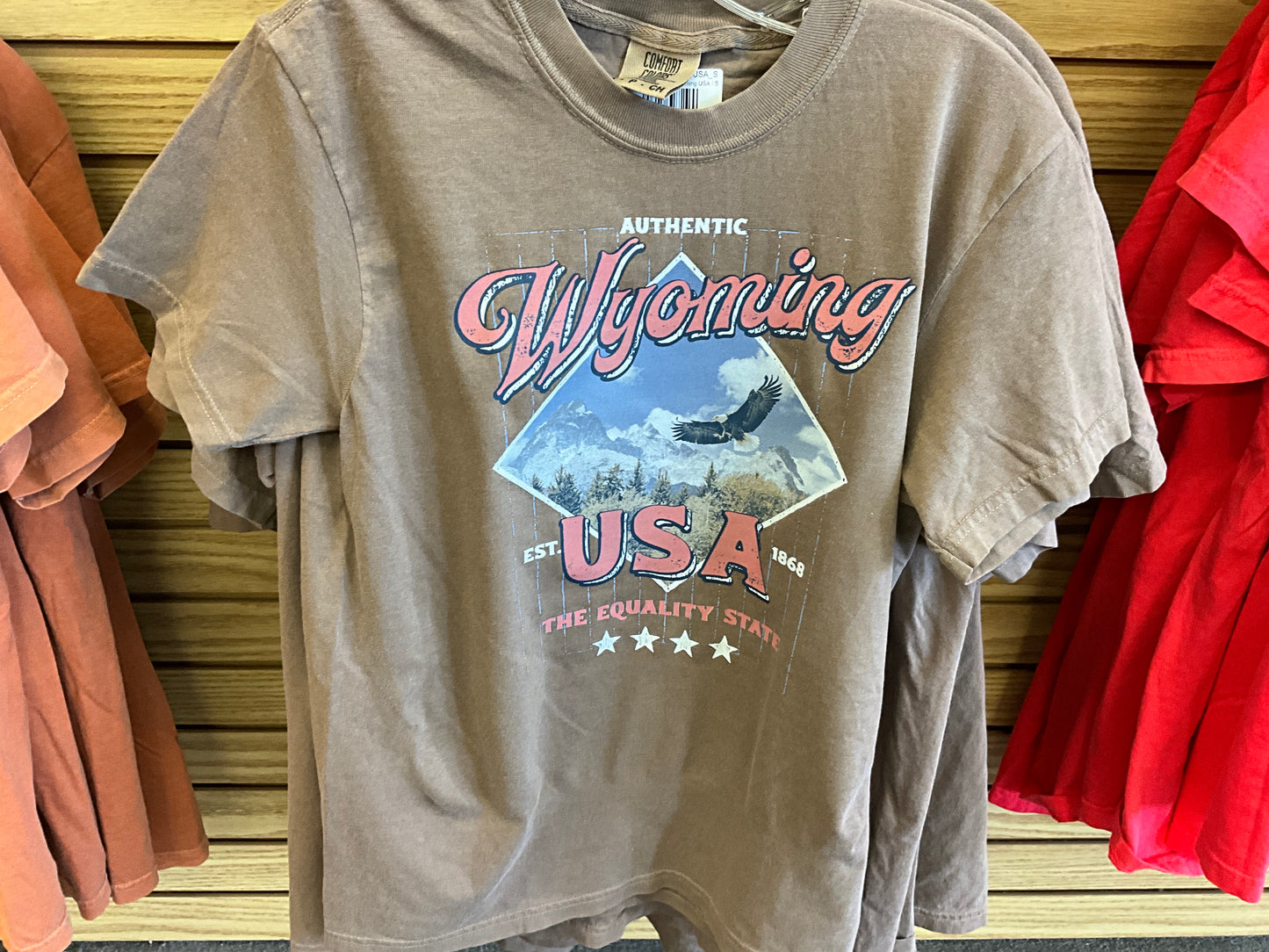 Comfort Colors SwiftWear Wyoming Graphic T-Shirts-1717WY