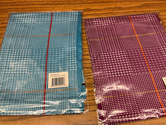 WY TRADERS- SILK SCARVES- PLAID