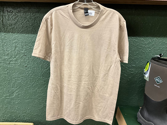 DISTRICT- PERFECT TRI SS TEE- DM130- DESERT TAN HTR