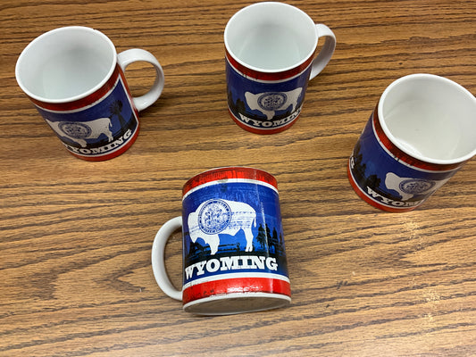 GMW-MUG, WY RETRO FLAG- 49319