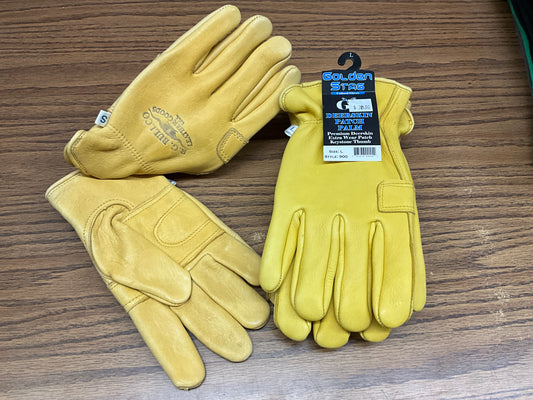 GOLDEN STAG- DEERSKIN ROPER WORK GLOVE-900