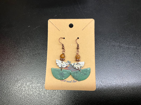 A GIRL AND HER HORSE EARRINGS- 2583