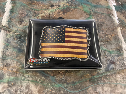NOCONA-USA FLAG BELT BUCKLE - 37040