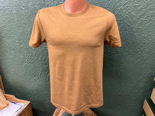 DISTRICT- PERFECT BLEND CVC SS TEE- DM108-DUCK BRN HTR