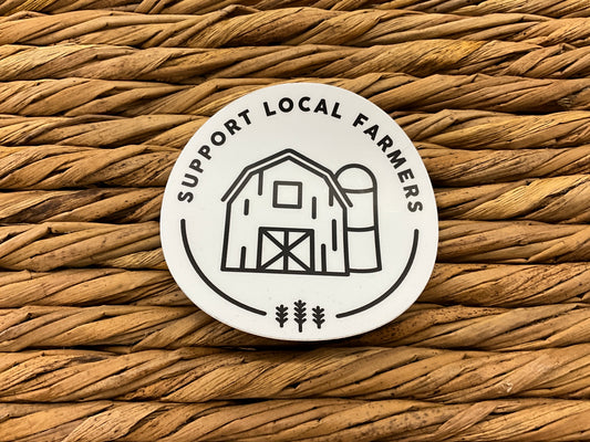 SUPPORT LOCAL FARMERS STICKER - WO416901