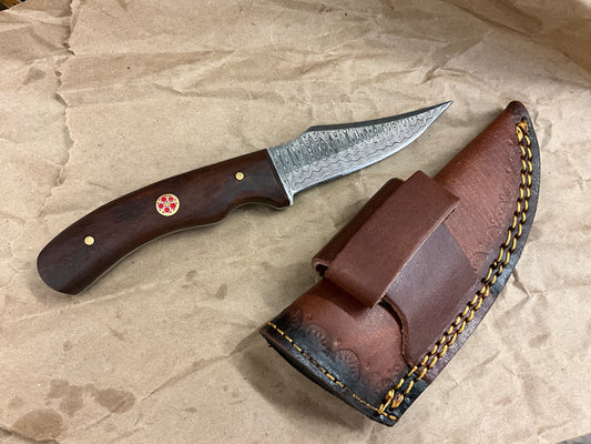 TITAN DAMASCUS STEEL SKINNER - TD-177