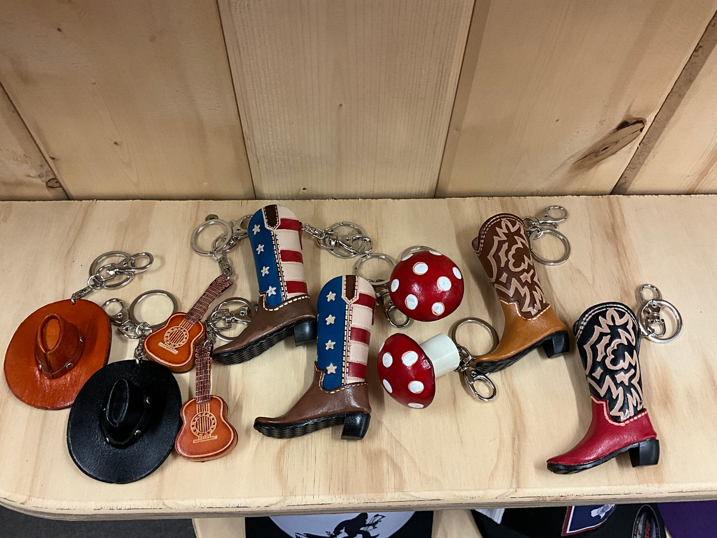 SUNFLOWER LEATHER-LEATHER KEYCHAINS-KC4126