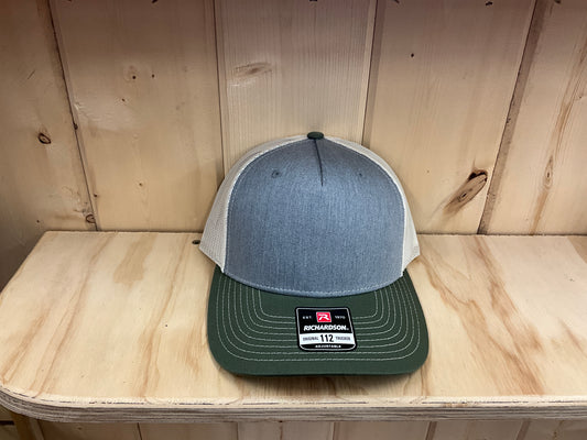 SWIFTWEAR-RICHARDSON BALL CAP-112FP, GRY/BIRCH/OLIVE
