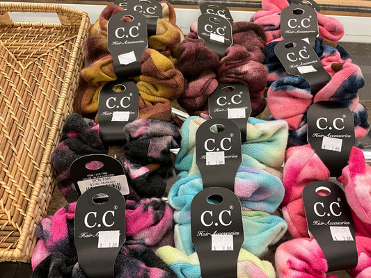 CC BEANIE- HAIR SCRUNCHIE-SCR-7380