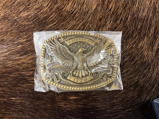 FAIRE- BELT BUCKLE- EAGLE "AMERICAN 1776"