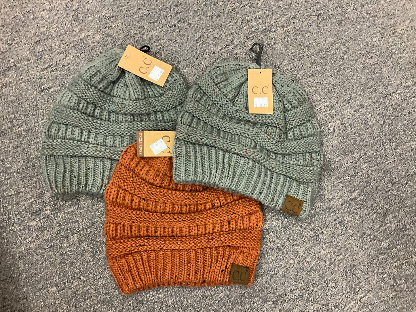 CC BEANIE-KNIT BEANIE W/FLECK-HAT-33