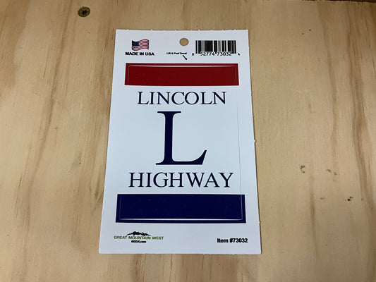 G54-LINCOLN HIGHWAY DECAL-73032