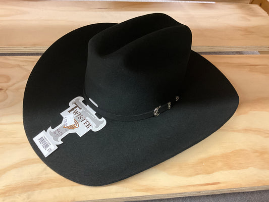 M&F TWISTER SW SANTA FE BLACK COWBOY HAT T7525001
