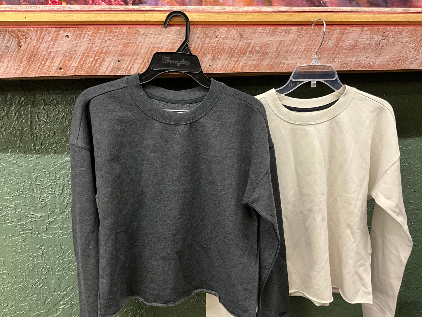 SWIFTWEAR-WOMENS TRI BLEND FLEECE CROP CREW - LNEA514