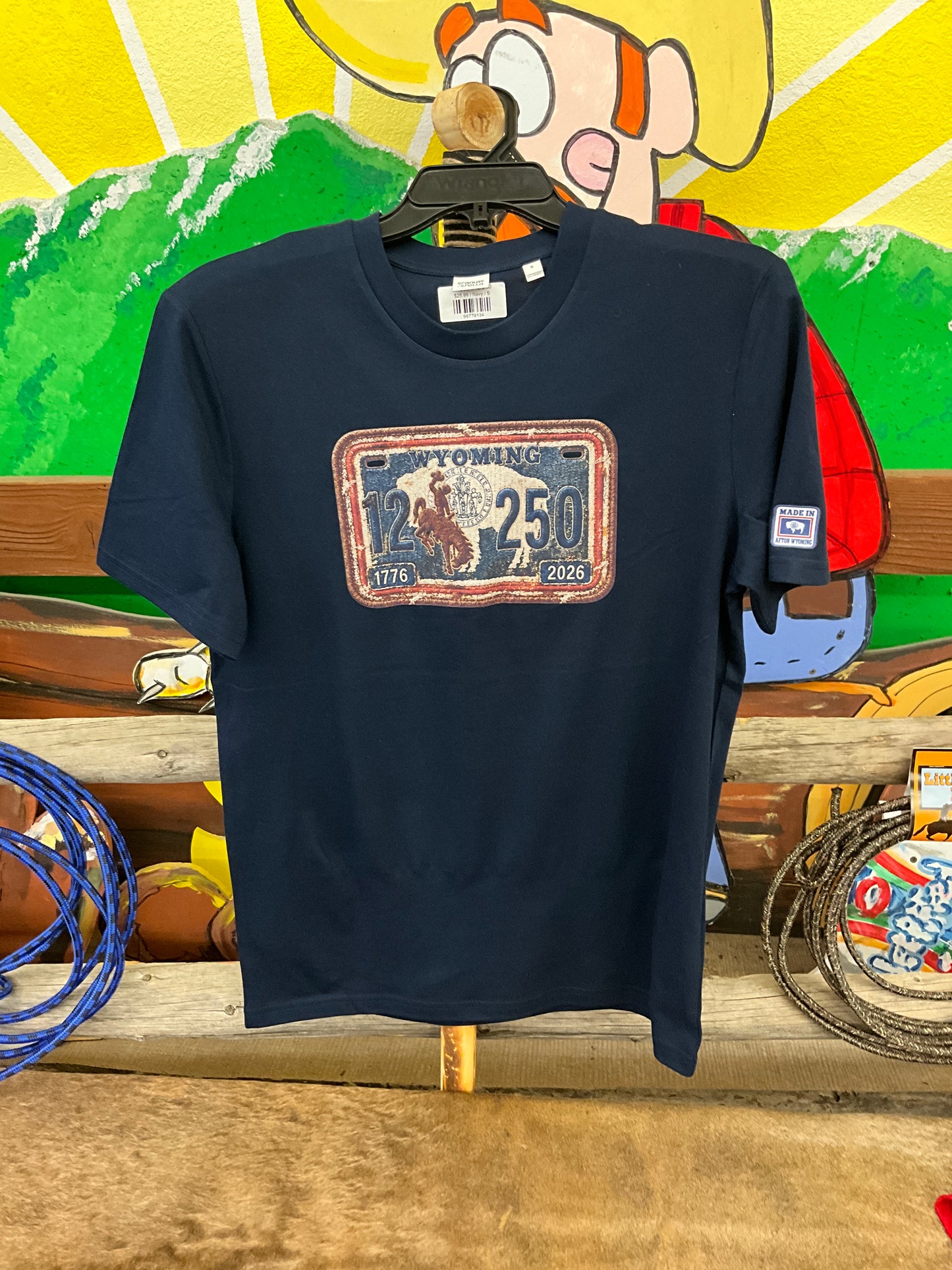 SWIFTWEAR - WY LICENSE PLATE - SS TEE - SW-WYLP-TEE