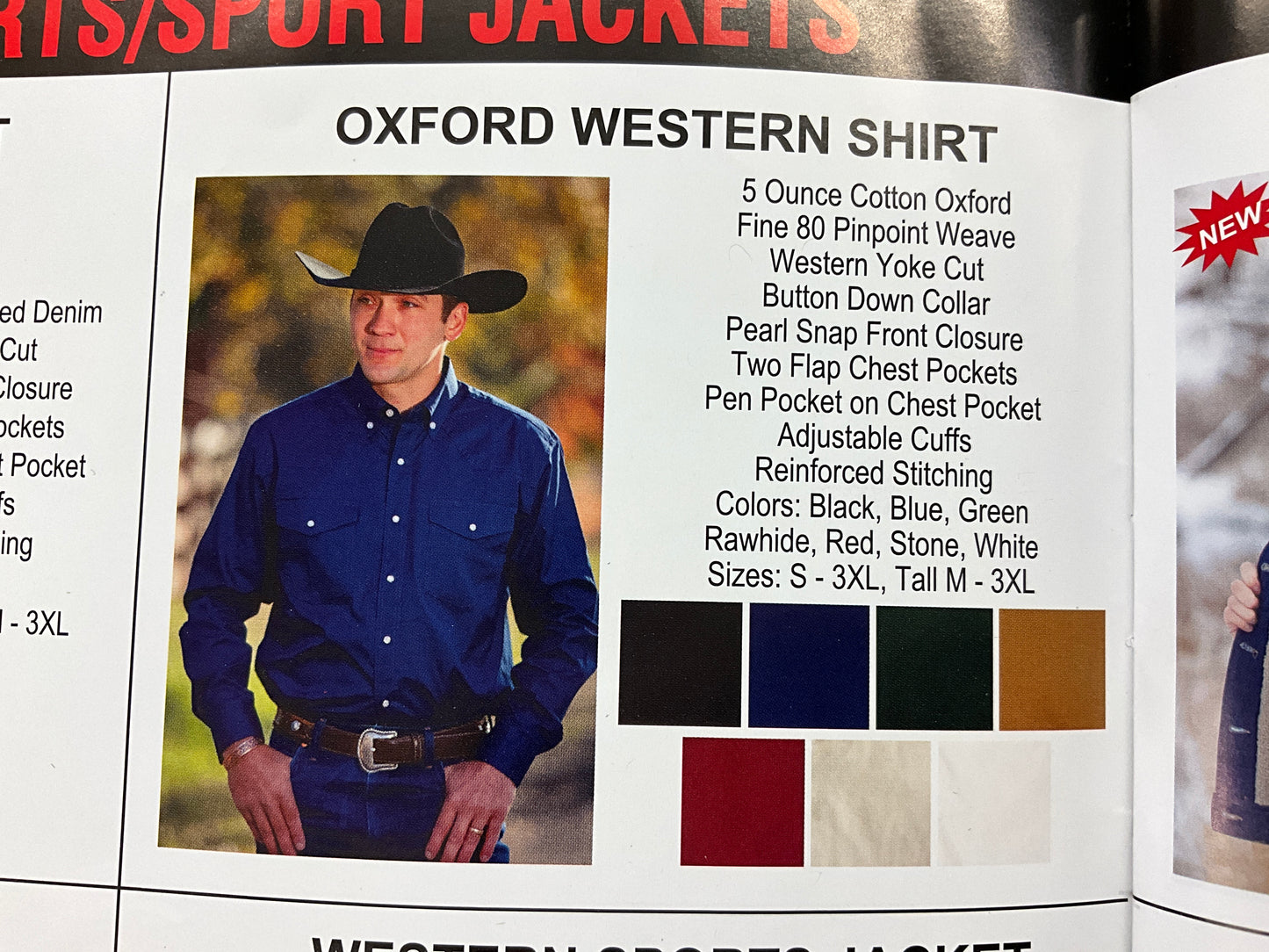 WY TRADERS- LSS WESTERN DRESS SHIRT-OXFORD