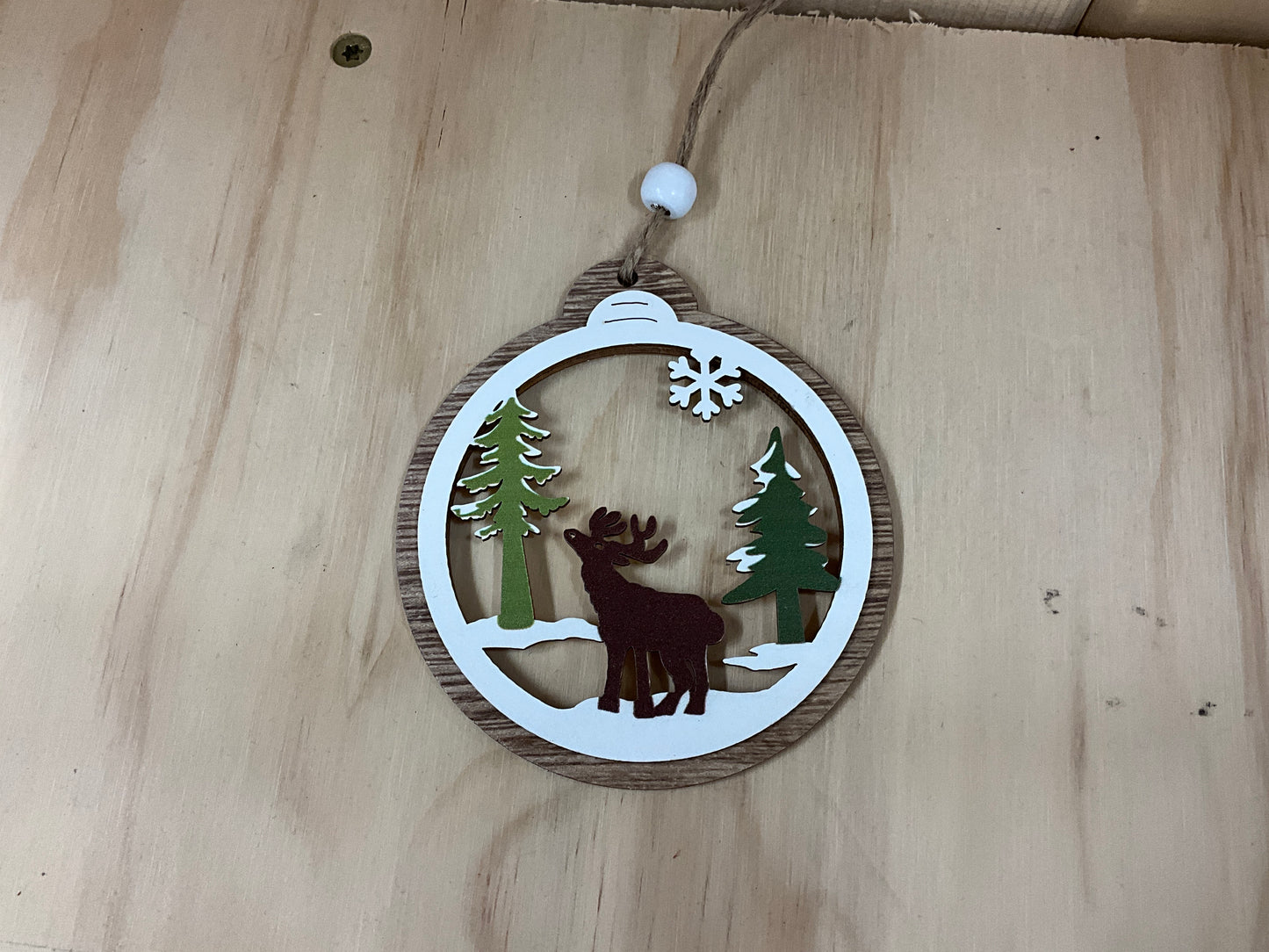 PAWNEE BILLS- WOOD CHRISTMAS ORNAMENT-BO-XO