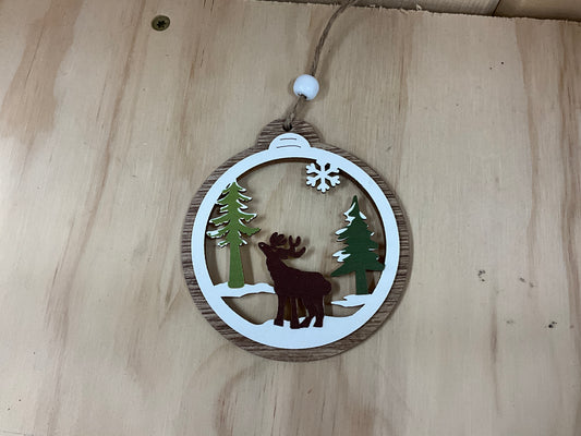 PAWNEE BILLS- WOOD CHRISTMAS ORNAMENT-BO-XO