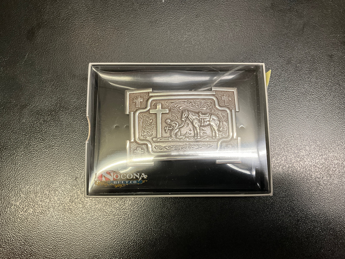 Nocona Belt Co. Cowboy Prayer Belt Buckle-37405