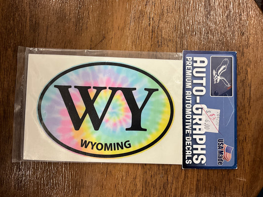 SCT - TIE DIE WYOMING LARGE STICKER - 26520-L-1