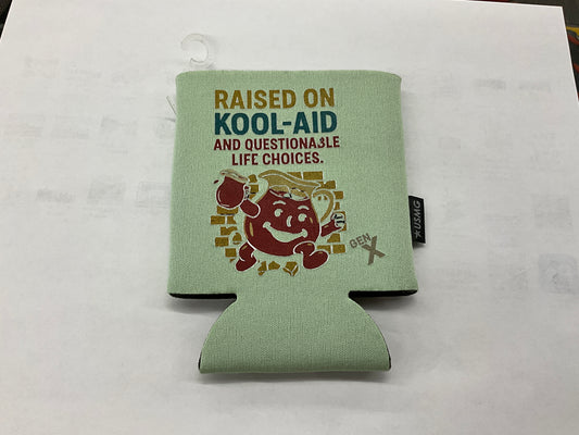 SWIFTWEAR Coozie Cold Drink Cooler. COO-GX-Raised on koolaid