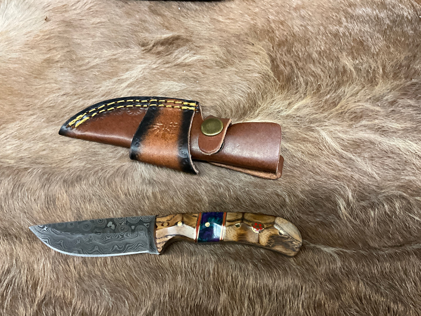 TITAN INT-HAND FORGED DAMASCUS SKINNER-TK-476