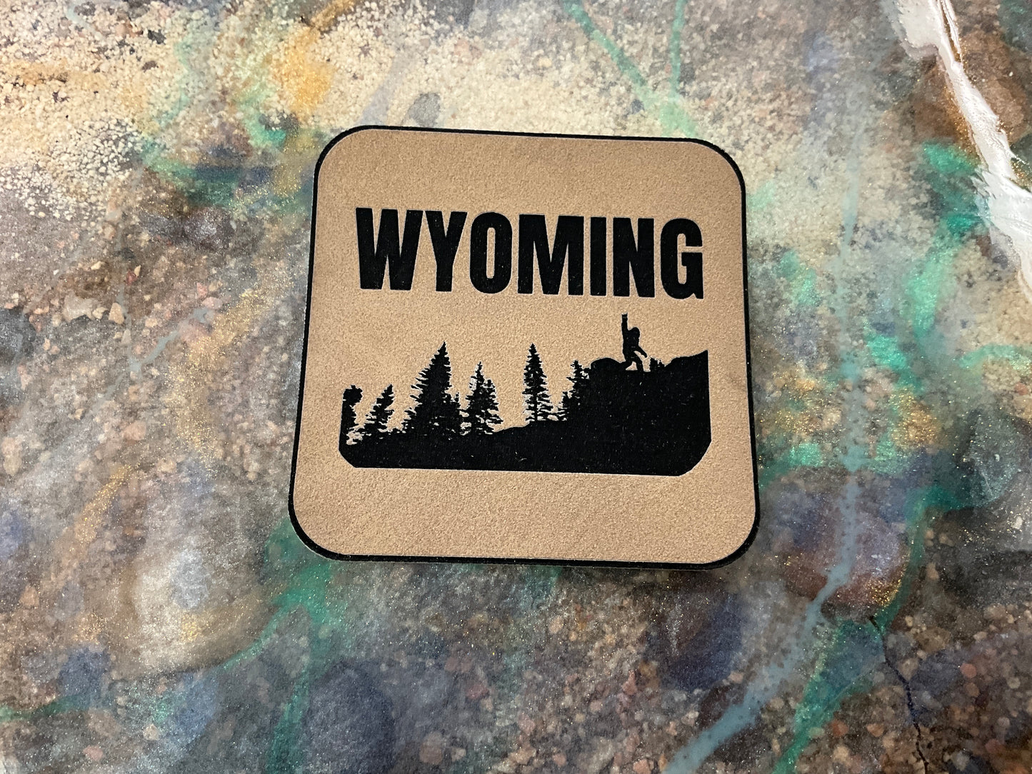 SWIFTWEAR WYOMING MOUNTAIN LEATHER PATCH