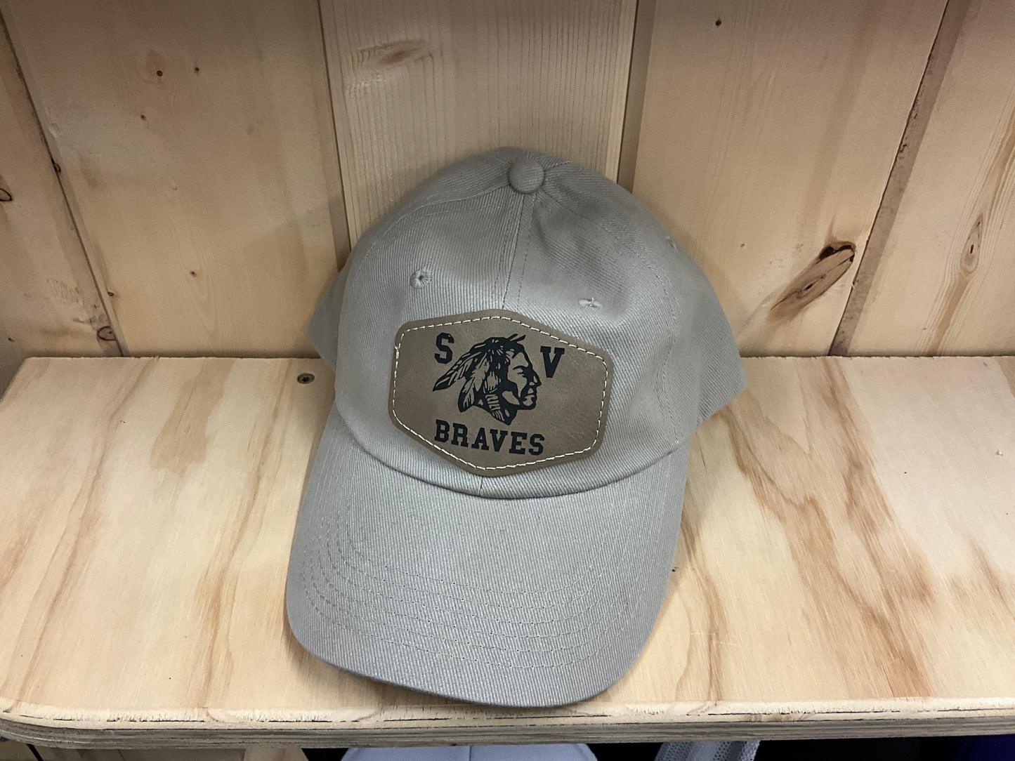 SWIFTWEAR-BRUSHED TWILL BALL CAP- BTU/SVBRAVES