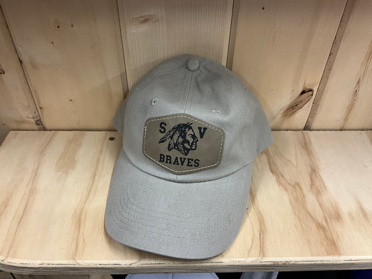 SWIFTWEAR-BRUSHED TWILL BALL CAP- BTU/SVBRAVES
