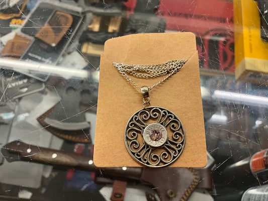 BULLET MEDALLION NECKLACE- 44567