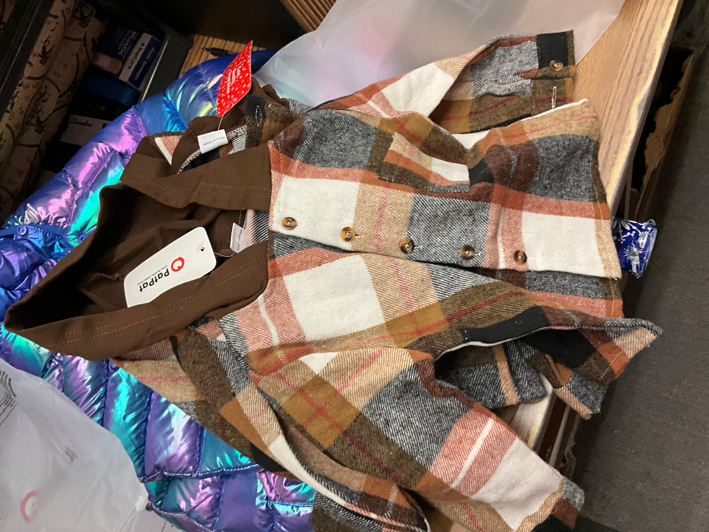 PAT PAT- KIDS FLANNEL HOODIE-2067444