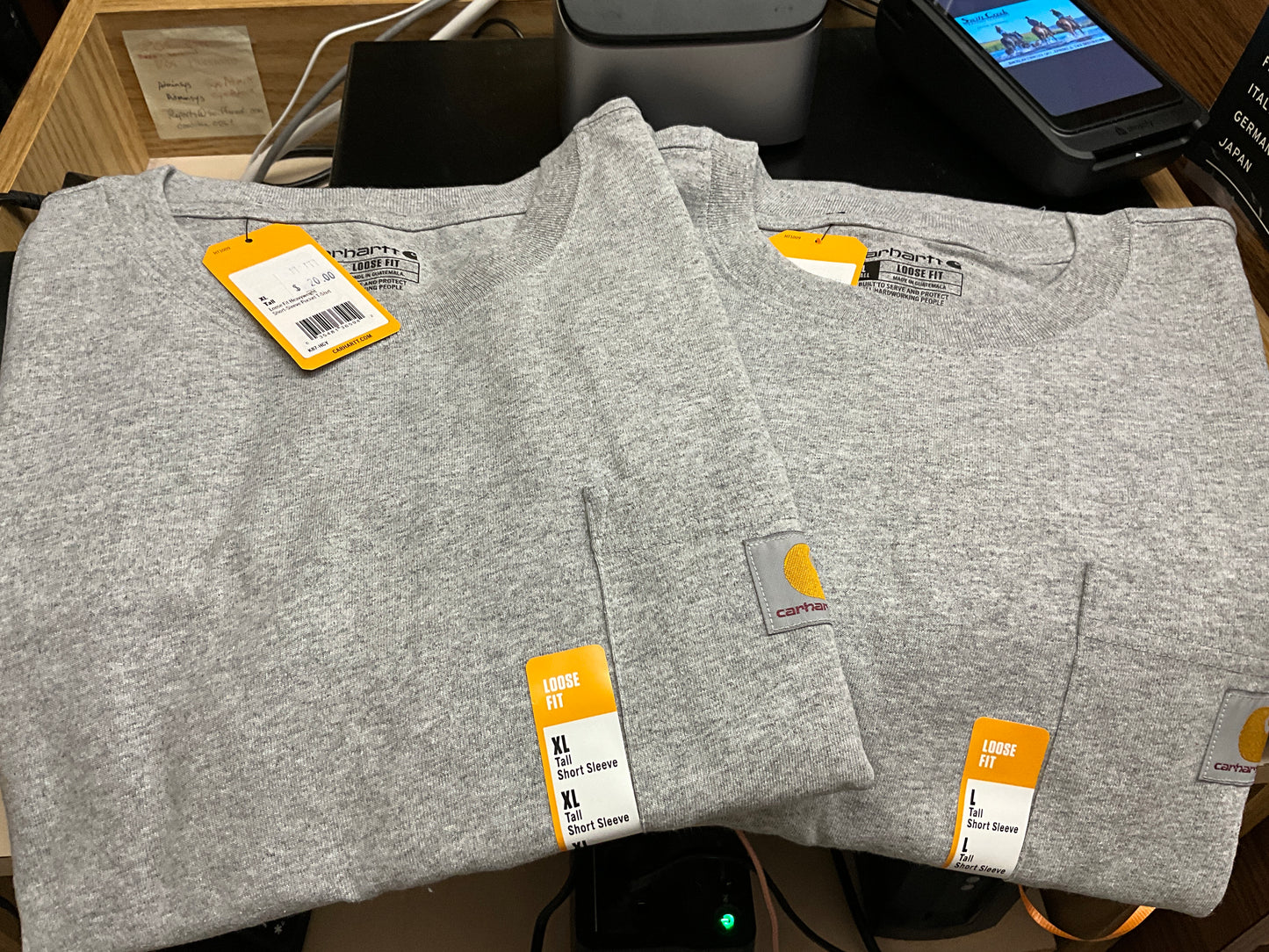 CARHARTT- SS POCKET TEE- K87-HGY