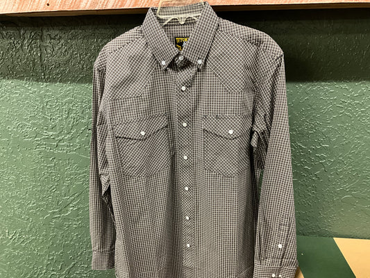 WY. TRADERS MENS LSS PLAID SHIRT- 111343