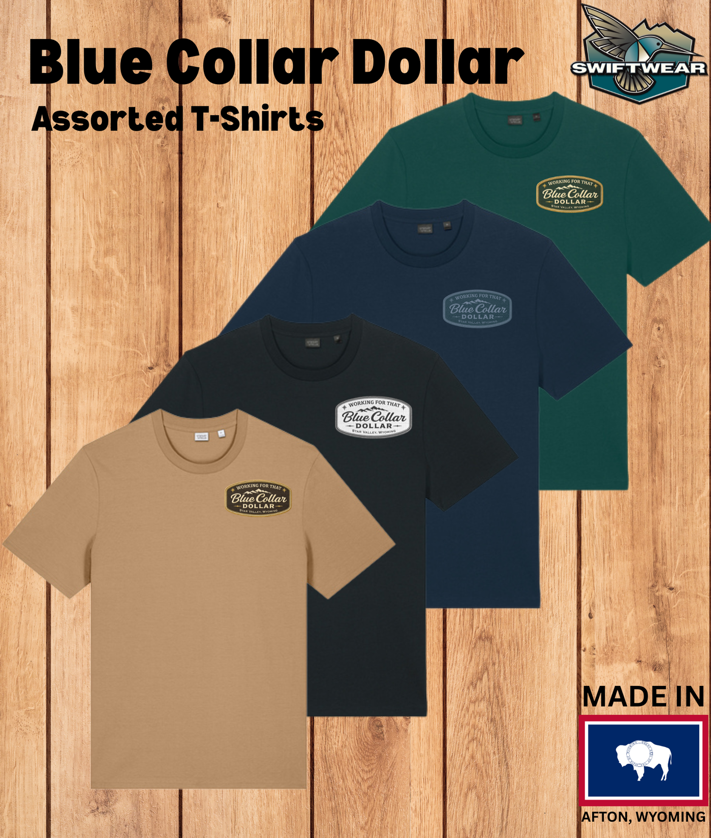 Swiftwear - Retail Blue Collar Dollar Assorted SS Tee - SW-BCD-SST