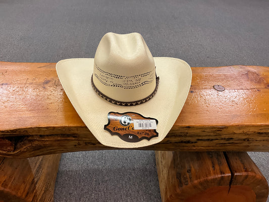 GONE COUNTRY HAT-BANGORA STRAW-JUSTIN IVORY