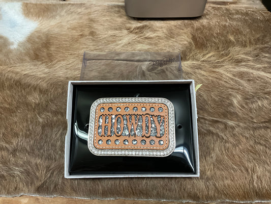 BLAZIN ROXX-“HOWDY” BELT BUCKLE-37934