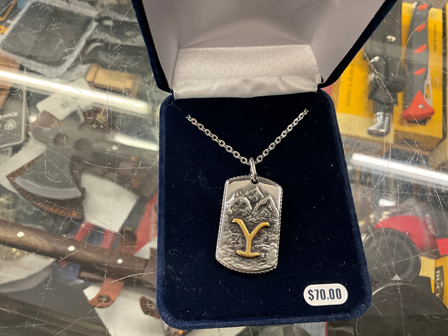 MONTANA SILVER- YEL MOUNTAIN DOG TAG-YELNC5373