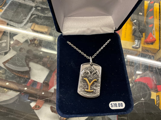 MONTANA SILVER- YEL MOUNTAIN DOG TAG-YELNC5373